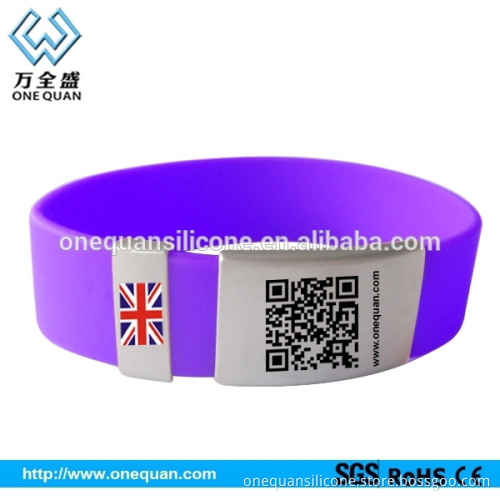 Factory wholesale scannable silicone bracelets